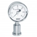 Wika M932.25 2.5" Sanitary Pressure Gauge, 0 to 60 psi, 3/4 Tri-Clamp