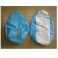 Blue PP+CPE Shoe Cover with White PVC Sole