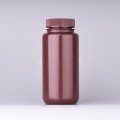 Brown Wide Mouth Bottle,  PP, 500 mL