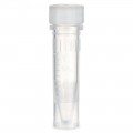 Globe Scientific Self-Standing Screw Cap Microcentrifuge Tubes with Clear O-Ring Cap, 1.5mL Polypropylene, STERILE