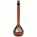 SIBATA Class A, Low-Actinic Amber, TC Volumetric Flasks