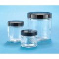 DWK Life Sciences Kimble™ Clear Glass Straight-Sided Jars with Pulp/Vinyl-lined Caps