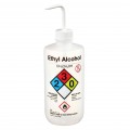Thermo Scientific™ Nalgene™ Narrow-Mouth Right-to-Know LDPE Wash Bottles, Ethyl Alcohol