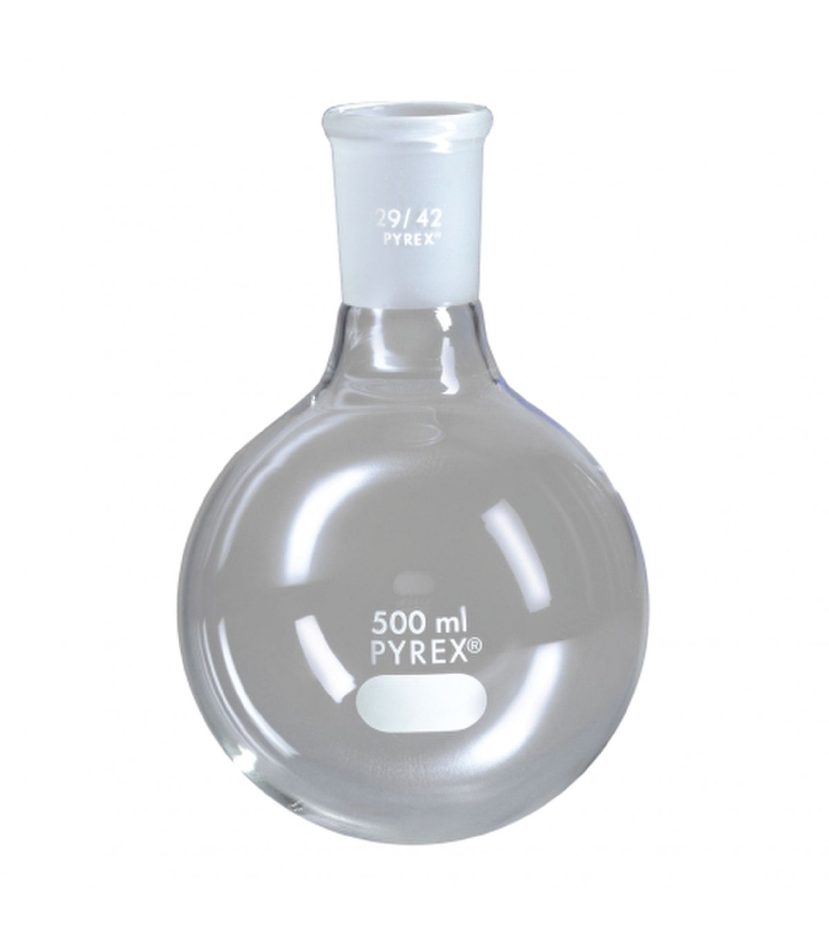 Corning Pyrex Borosilicate Glass Flat Bottom Boiling Flask, 250mL