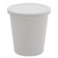 Dynalon 454405 PPCO Natural White Opaque Disposable Specimen Container with Lid, 240mL
