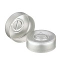 DWK Life Sciences WHEATON® Unlined Aluminum Seal, 20mm, Natural, Center Disc Tear-Out