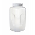 Thermo Scientific™ Nalgene™ Square Wide-Mouth Large PPCO Bottle with Closure: Autoclavable, 4L, 100mm, 6/cs