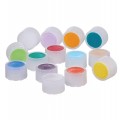 Thermo Scientific™ Nalgene™ HDPE High Profile Closures with Color Coders for Micro Packaging Vials: Sterile, Bulk Pack