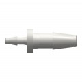 Nordson Reduction Tube Fitting with Classic Series Barbs, 1/4" (6.4 mm) and 1/8" (3.2 mm) ID Tubing, White Nylon
